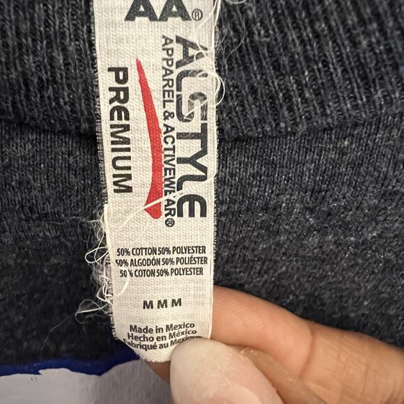 Big Kahuna Crewneck Tee Size Medium Unisex Blue From Hawaii Surf Wave Logo - Picture 5 of 5